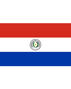Bandiera: Paraguay |  bandiera paesaggio | 3.75m² | 150x250cm 
