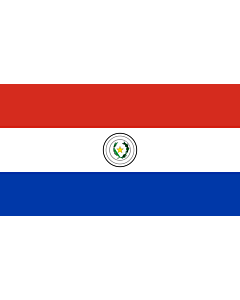 Flag: Paraguay |  landscape flag | 6.7m² | 72sqft | 190x350cm | 75x140inch 