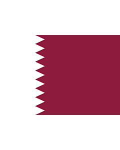 Bandera: Qatar |  bandera paisaje | 3.375m² | 150x225cm 