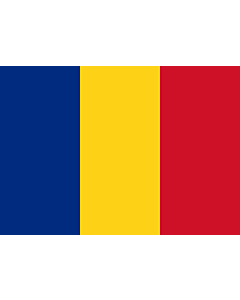Bandiera: Romania |  bandiera paesaggio | 0.7m² | 70x100cm 