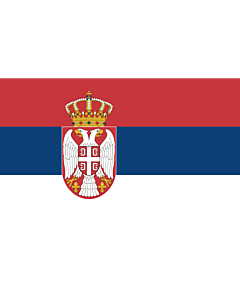 Flagge: XXXL+ Serbien  |  Querformat Fahne | 6.7m² | 200x335cm 