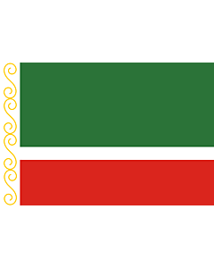 Flag: Chechen Republic |  landscape flag | 0.24m² | 2.5sqft | 40x60cm | 1.3x2foot 