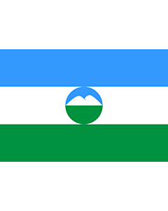 Bandiera: Kabardino-Balkaria |  bandiera paesaggio | 0.24m² | 40x60cm 