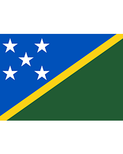 Flag: Solomon Islands |  landscape flag | 0.7m² | 7.5sqft | 70x100cm | 2x3ft 