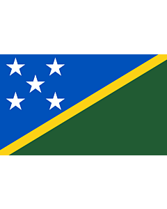 Flag: Solomon Islands |  landscape flag | 6.7m² | 72sqft | 200x335cm | 6x11ft 