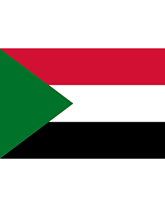Bandera: Sudán |  bandera paisaje | 2.16m² | 120x180cm 