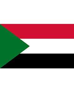 Drapeau: Soudan |  drapeau paysage | 1.35m² | 90x150cm 