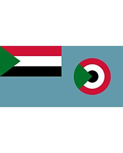 Flag: Sudanese Air Force Ensign |  landscape flag | 1.35m² | 14.5sqft | 80x160cm | 30x60inch 