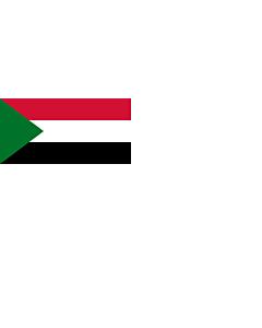 Flagge: Large Sudanese Naval Ensign  |  Querformat Fahne | 1.35m² | 80x160cm 
