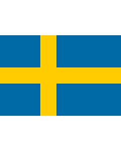 Drapeau: Suède |  drapeau paysage | 0.24m² | 40x60cm 