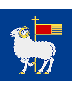 Flag: Gotland County |  0.24m² | 2.5sqft | 50x50cm | 20x20inch 