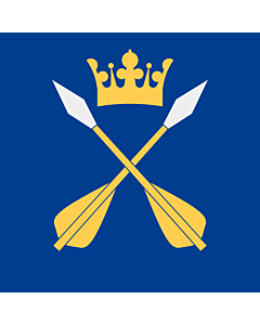 Flag: Dalarna County |  0.24m² | 2.5sqft | 50x50cm | 20x20inch 