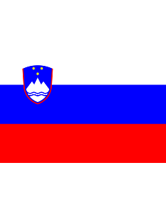 Flag: Slovenia |  landscape flag | 0.7m² | 7.5sqft | 70x100cm | 2x3ft 