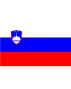 Flagge: XL+ Slowenien  |  Querformat Fahne | 2.4m² | 120x200cm 