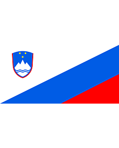 Flag: Proposed national flag of Slovenia  2003 |  landscape flag | 1.35m² | 14.5sqft | 80x160cm | 30x60inch 