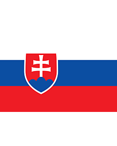 Drapeau: Slovaquie |  drapeau paysage | 3.375m² | 150x225cm 