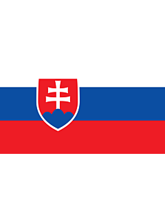 Flag: Slovakia |  landscape flag | 2.4m² | 26sqft | 120x200cm | 4x7ft 