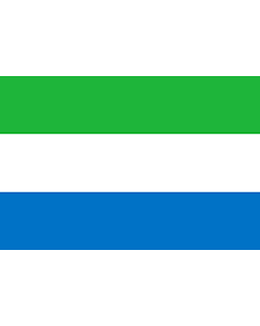 Bandiera: Sierra Leone |  bandiera paesaggio | 2.16m² | 120x180cm 
