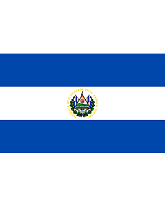 Flag: El Salvador |  landscape flag | 2.4m² | 26sqft | 120x200cm | 4x7ft 