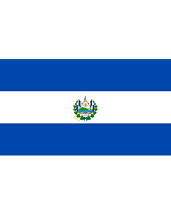 Bandera: El Salvador |  bandera paisaje | 3.375m² | 150x225cm 
