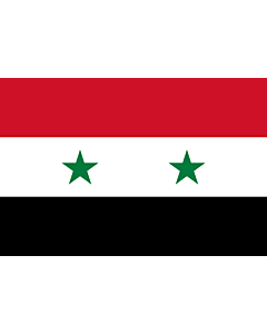 Drapeau: Syrie |  drapeau paysage | 0.135m² | 30x45cm 