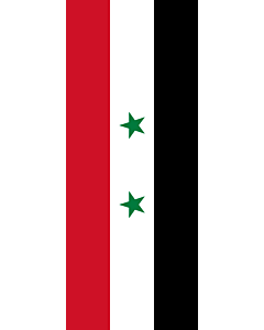 Ausleger-Flagge:  Syrien  |  Hochformat Fahne | 3.5m² | 300x120cm 