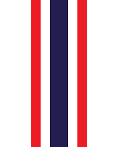 Bandera: Bandera vertical con potencia Tailandia |  bandera vertical | 6m² | 400x150cm 