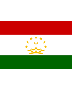Bandiera: Tagikistan |  bandiera paesaggio | 2.16m² | 120x180cm 