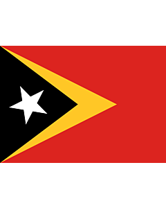 Flag: Timor-Leste |  landscape flag | 0.7m² | 7.5sqft | 70x100cm | 2x3ft 