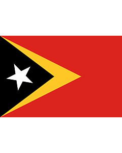 Bandiera: Timor Est |  bandiera paesaggio | 0.24m² | 40x60cm 