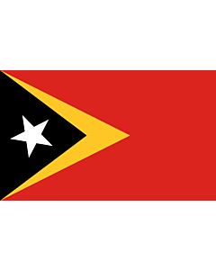 Bandera: Timor Oriental |  bandera paisaje | 6.7m² | 180x360cm 