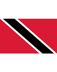 Flag: Trinidad and Tobago, landscape flag, 0.06m², 0.65sqft, 20x30cm