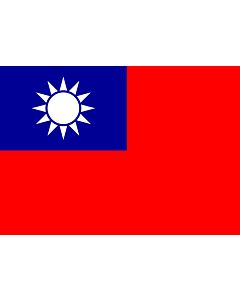 Flag: Taiwan (Republic of China) |  landscape flag | 0.7m² | 7.5sqft | 70x100cm | 2x3ft 
