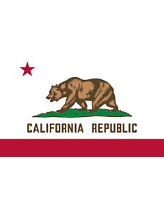 Bandera de Mesa: California 15x25cm