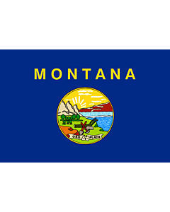 Drapeau: Montana |  drapeau paysage | 0.375m² | 50x75cm 