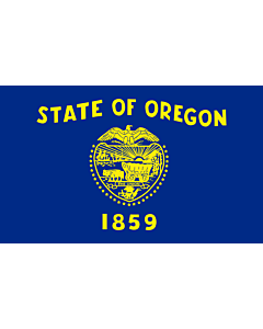 Drapeau: Oregon |  drapeau paysage | 0.24m² | 40x60cm 