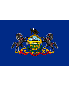 Flag: Pennsylvania |  landscape flag | 0.24m² | 2.5sqft | 40x55cm | 15x23inch 