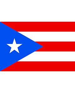 Bandera: Puerto Rico |  bandera paisaje | 0.24m² | 40x60cm 