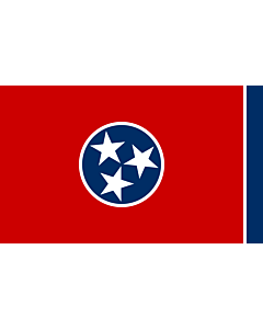 Bandera: Tennessee |  bandera paisaje | 0.24m² | 40x60cm 