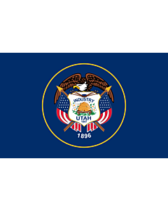 Flagge: XXS Utah  |  Querformat Fahne | 0.24m² | 40x60cm 