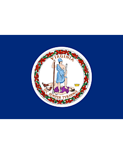 Flagge: XXS Virginia  |  Querformat Fahne | 0.24m² | 40x60cm 