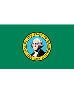 Flag: Washington |  landscape flag | 0.24m² | 2.5sqft | 40x60cm | 1.3x2foot 