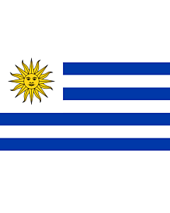 Bandera: Uruguay |  bandera paisaje | 2.16m² | 120x180cm 