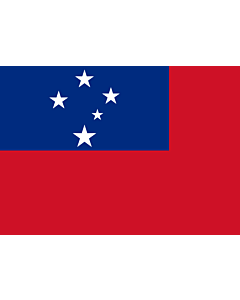Flagge: Small Samoa  |  Querformat Fahne | 0.7m² | 70x100cm 