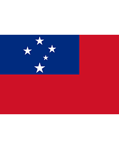 Bandera: Samoa |  bandera paisaje | 2.16m² | 120x180cm 