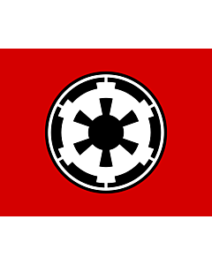Bandiera: Galactic Empire | Galactic Empire  Star Wars |  bandiera paesaggio | 1.35m² | 100x130cm 