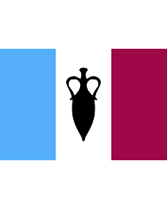 Bandiera: Groland | Groland - Drapeau du Groland Image   réalisée par François Haffner et placée dans le domaine public |  bandiera paesaggio | 1.35m² | 90x150cm 