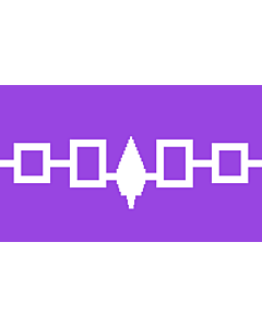 Bandera: Iroquois |  bandera paisaje | 1.35m² | 90x150cm 