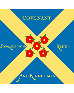 Flag: Used by Scottish Covenanters |  1.35m² | 14.5sqft | 120x120cm | 45x45inch 