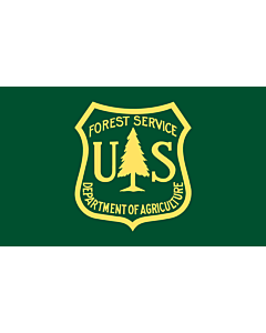 Drapeau: United States Forest Service | USFS |  drapeau paysage | 1.35m² | 90x150cm 